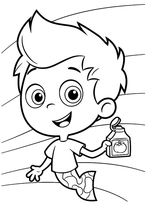 Plansa de colorat cu Bubble Guppies 7 72
